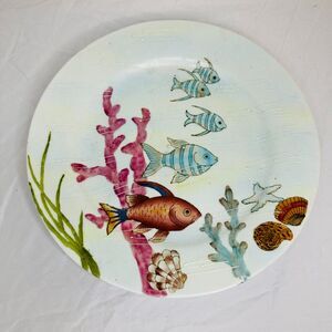 Coral Reef Decorative Painted Plate